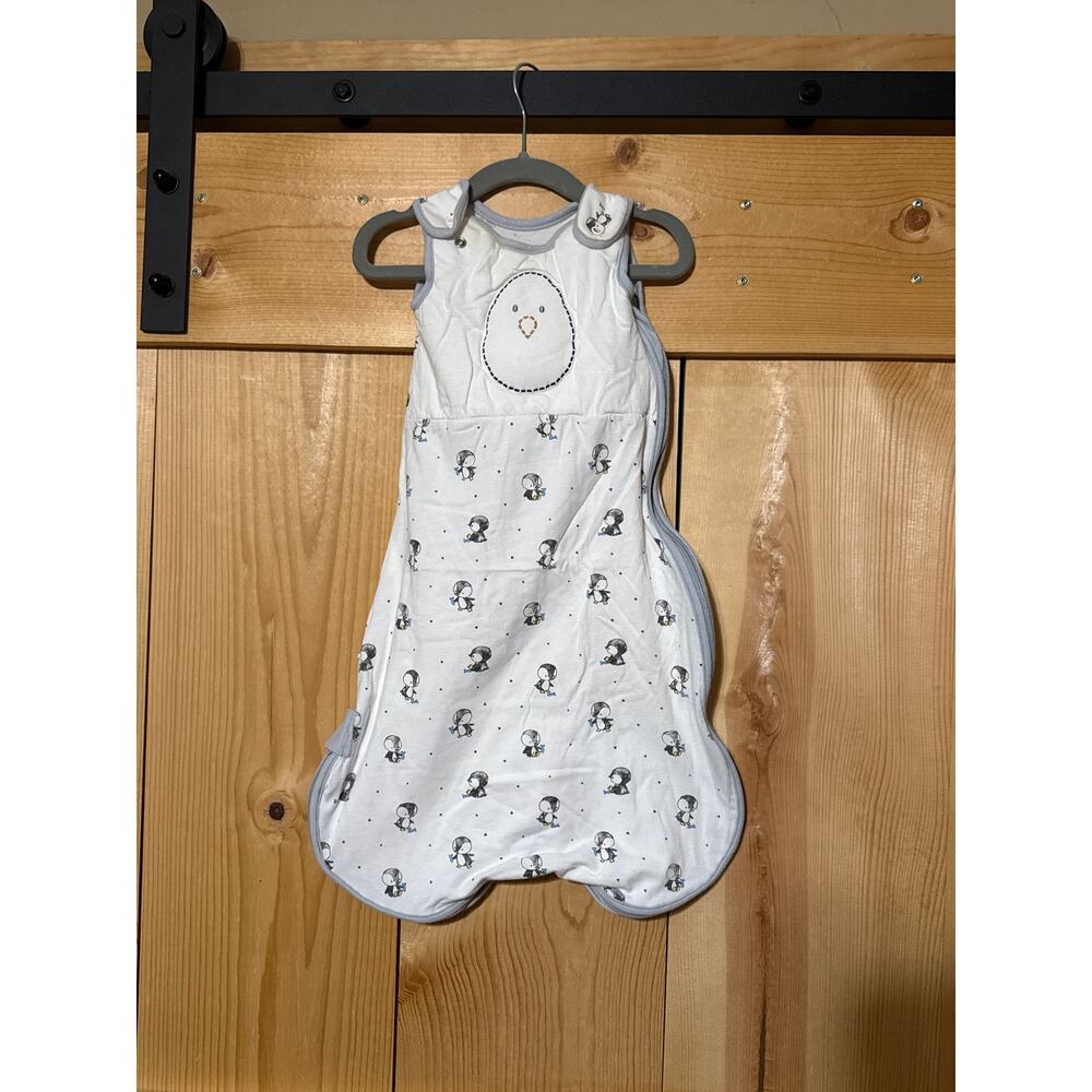 Nested Bean Zen Sack Premiere 0-6 Month Penguin Bamboo Weighted Wearable Blanket
